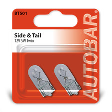 2x W5W 501 5w Clear Halogen