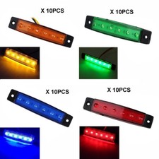 10 X 12V 6 LED Side Marker