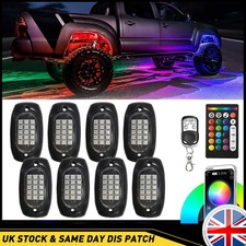 8Pcs RGB LED Under Car Rock